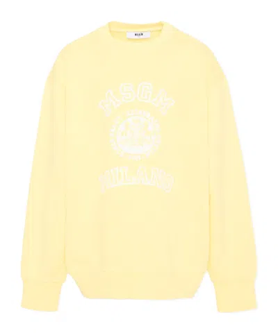 Msgm Crew-neck Sweatshirt In Multi