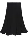 Msgm Crinkle-effect Skirt In Black
