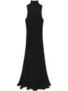 Msgm Crinkled Cotton Blend Maxi Dress