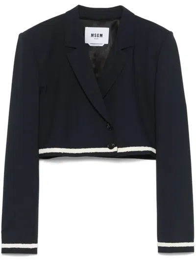MSGM CROPPED BLAZER