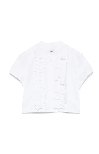 Msgm Cropped Button-up Shirt