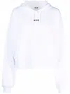 Msgm Logo Hoodie In White In 白色