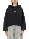 Msgm Sweatshirt With Logo In Black