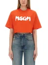 Msgm Logo Crew Neck T-shirt