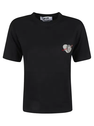 MSGM CROPPED T-SHIRT