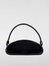 Msgm Glossy Structured Top Handle Tote Bag In Black