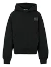 Msgm Kids Hoodie With Rhinestones In Black
