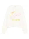Msgm Crystal-embellished Sweatshirt In White