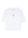 Msgm Crystal-embellished T-shirt In White