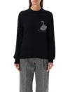 Msgm Embroidered Crewneck Sweater