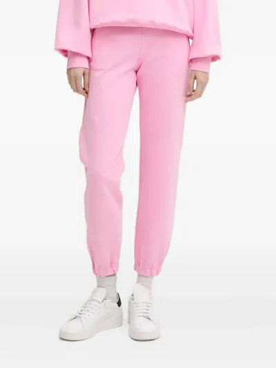 MSGM CUFFED COTTON TRACK PANTS