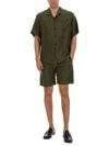 Msgm Elastic Waistband Cupro Bermuda Shorts