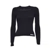 Msgm Cut-out Ribbed-knit Jumper In Black