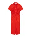 Msgm Chemisier With Knot In Red