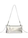 Msgm Cylinder Strap Shoulder Bag In Silver