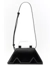Msgm Debossed-logo Hand Bag In Black