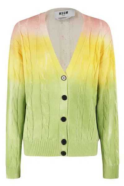 MSGM DEGRADE CARDIGAN
