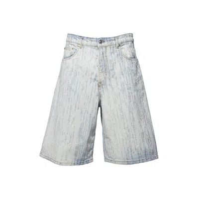 Msgm Shorts In Blue