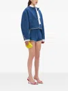 Msgm Denim Jacket In Blue