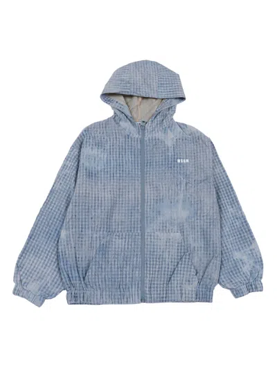 Msgm Kids'  Denim Jacket Boy In Blue