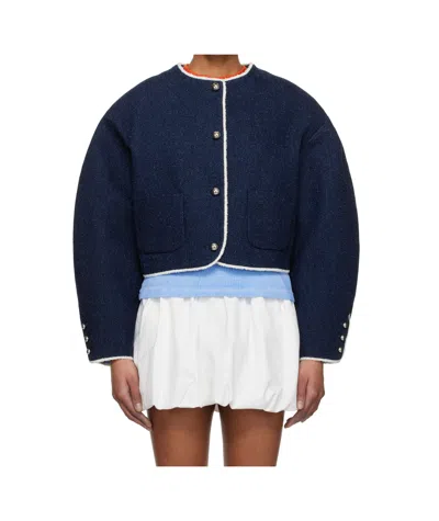 MSGM CONTRAST-TRIM JACKET