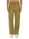 Msgm Distressed Denim Pants With Belt Loops In Denim