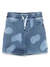 Msgm Denim Shorts In Blue