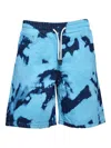 Msgm Denim Shorts In Blue