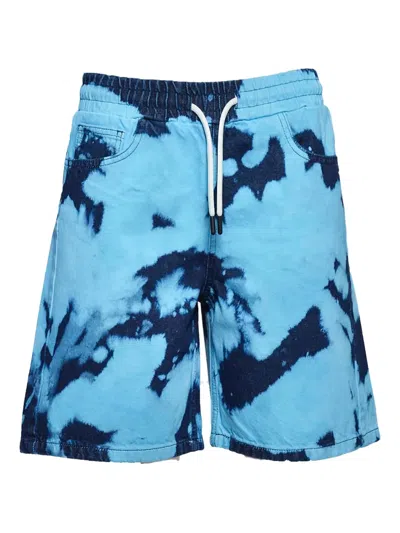 Msgm Kids' Denim Shorts In Blue