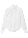 Msgm Detachable-sleeve Buttoned Shirt In White