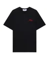 Msgm Detail-embroidery T-shirt In Black