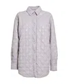 Msgm Diamond Press-stud Fastened Quilted Jacket In White