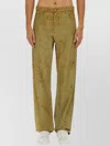 Msgm Distressed Denim Pants With Belt Loops