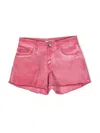 Msgm Belt Ring Shorts In Pink