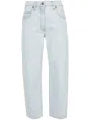 Msgm Distressed-effect Boyfriend Jeans In Blue