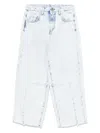 Msgm Distressed Jeans In Blue
