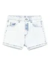 Msgm Distressed Shorts In Blue