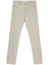 Msgm Distressed Straight-leg Jeans In Blue