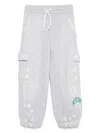Msgm Distressed Sweatpants In Grey
