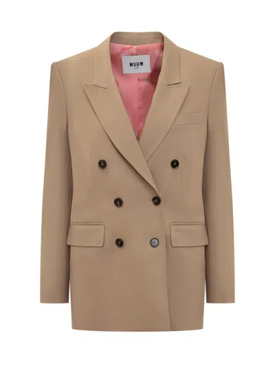 MSGM MSGM DOUBLE-BREASTED BLAZER