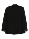 Msgm Double-breasted Blazer In Black