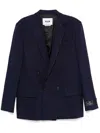 Msgm Doppelreihiger Blazer In Blau