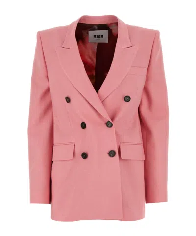 MSGM MSGM DOUBLE-BREASTED TAILORED BLAZER