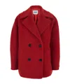 Msgm Long Sleeve Jacket In Red