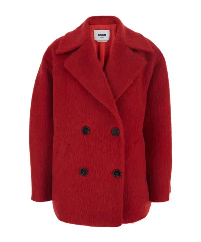 MSGM MSGM DOUBLE BREASTED LONG SLEEVED COAT