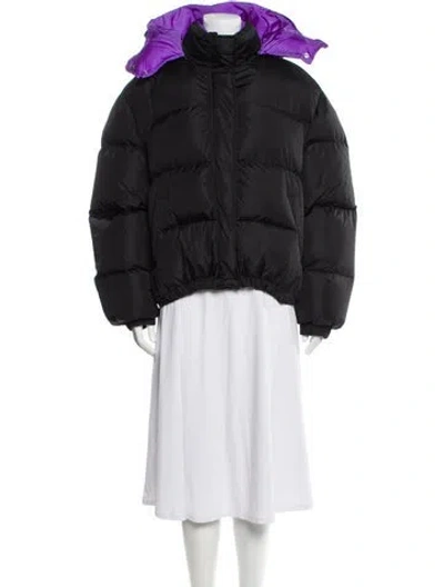 Pre-owned Msgm Down Coat In Blue