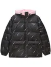 Msgm Down Jacket In Black