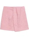 Msgm Draped Midi Skirt In ピンク