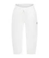 Msgm Drawstring Casual Pants In White