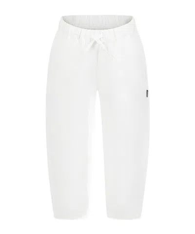 Msgm Drawstring Casual Pants In White